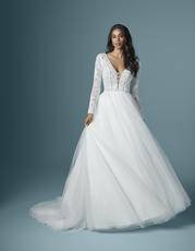 20MS312 Ivory gown with Nude Illusion front