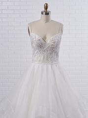 21MC391 All Ivory Gown With Ivory Illusion detail