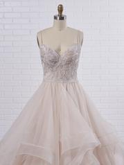 21MC391 Champagne/Pewter Accent Gown With Nude Illusion-pi detail