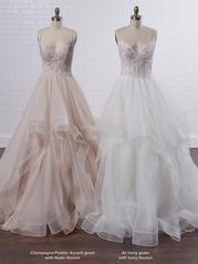21MC391 All Ivory Gown With Ivory Illusion multiple