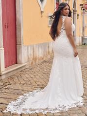 23MW603 Ivory Gown With Natural Illusion back