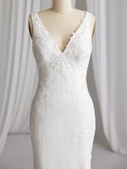 23MW603A11 Ivory Gown With Natural Illusion front