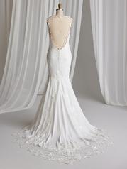 23MW603A11 Ivory Gown With Natural Illusion back