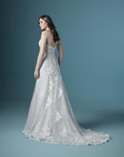 20MS310 All Ivory gown with Ivory Illusion back