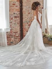 8MS794B05 Ivory Over Blush Gown With Nude Illusion back