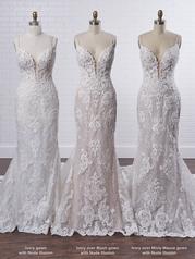 21MS347 Ivory Gown With Nude Illusion multiple