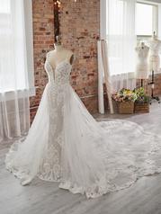 21MS347 Ivory Over Blush Gown With Nude Illusion-pictured front