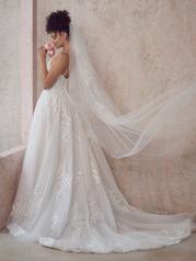 22MS946 Ivory Over Misty Mauve Gown With Ivory Illusion detail