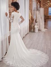 22MC570 Ivory Gown With Natural Illusion back