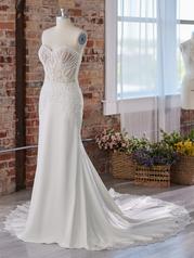 22MC570 Ivory Gown With Natural Illusion front