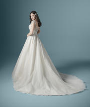 20MC271 Vanilla Latte gown with Nude Illusion back