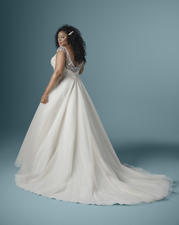 20MC271 Vanilla Latte gown with Nude Illusion back