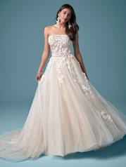 20MK691 Ivory Over Nude (gown With Nude Illusion) front