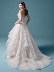 20MT640 Ivory Over Misty Mauve (gown With Nude Illusion) ( back
