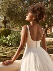 22MT596 All Ivory Gown With Ivory Illusion detail
