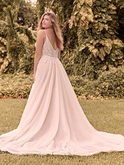 21RK361 Ivory Over Soft Blush Gown With Nude Illusion-pict back