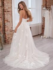 22RT517A01 All Ivory Gown With Ivory Illusion back
