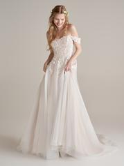 22RK944A01 Ivory Over Mocha Gown With Ivory Illusion front