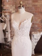 21RN752A01 Ivory Gown With Natural Illusion Pictured detail