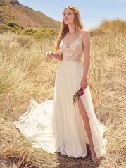 22RK521 All Ivory Gown With Ivory Illusion front