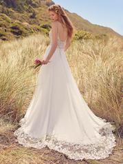 22RK521A01 All Ivory Gown With Ivory Illusion back