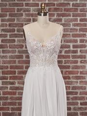 22RK521A01 All Ivory Gown With Ivory Illusion front
