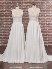 22RK521A01 All Ivory Gown With Ivory Illusion multiple