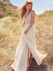 22RK521A01 All Ivory Gown With Ivory Illusion front