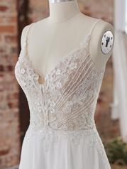 22RK521 All Ivory Gown With Ivory Illusion detail
