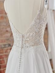 22RK521A01 All Ivory Gown With Ivory Illusion detail