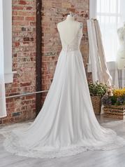 22RK521A01 All Ivory Gown With Ivory Illusion back