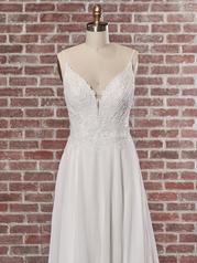 22RK521B All Ivory Gown With Ivory Illusion front