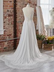 22RK521B All Ivory Gown With Ivory Illusion back