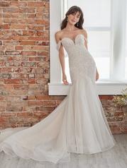 22RK577A01 Ivory/Silver Accent Over Blush Gown With Natural I front