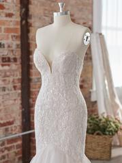 22RK577A01 Ivory Over Blush Gown With Natural Illusion front