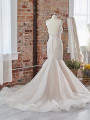 22RK577 Ivory Over Blush Gown With Natural Illusion back