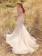 22RK577A01 Ivory/Silver Accent Over Blush Gown With Natural I back