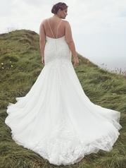 23RK132A01 Ivory Gown With Ivory Illusion back