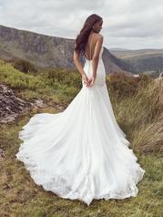 23RK132A01 Ivory Gown With Ivory Illusion back