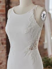 22RK595 Ivory Gown With Natural Illusion Pictured detail