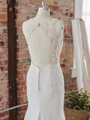 22RK595 Ivory Gown With Natural Illusion Pictured detail