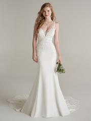 22RT969B01 Ivory Gown With Natural Illusion front