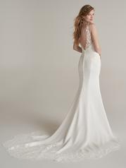 22RT969B01 Ivory Gown With Natural Illusion back