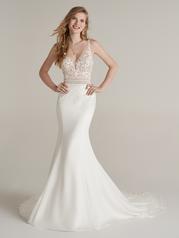 22RT969A01 Ivory Gown With Natural Illusion front
