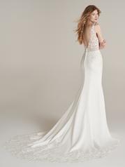 22RT969A01 Ivory Gown With Natural Illusion back