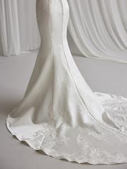 23RN669A01 Ivory Gown With Natural Illusion detail