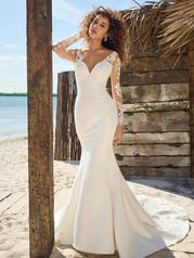 23RN669A01 Ivory Gown With Natural Illusion front