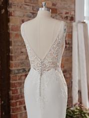 22RK588A01 All Ivory Gown With Ivory Illusion detail