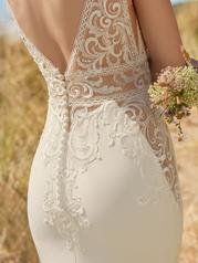 22RK588 All Ivory Gown With Ivory Illusion detail