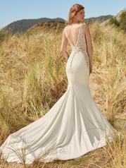 22RK588 All Ivory Gown With Ivory Illusion back